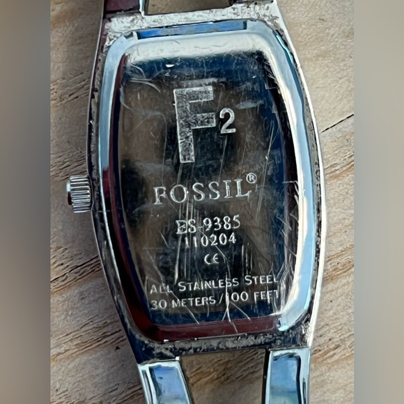 Fossil Ladies Watch Metallic Green Dial Stainless Steel Bracelet F2 - Picture 6 of 9